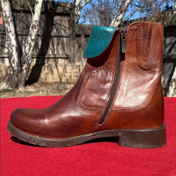 Jafa 2122 Camel Contrast Ankle Boots Size 37 - Picture 2 of 10